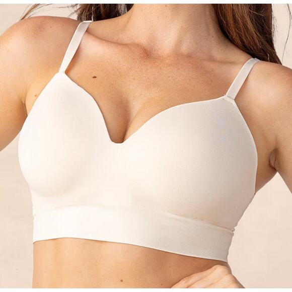 Shapermint Truekind® Supportive Comfort Wireless Shaping Bra Size L Beige - Picture 1 of 4